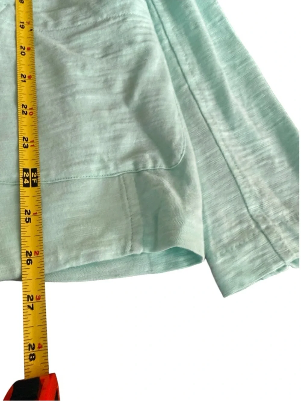 Chico’s Light Knit Open-Front Blazer Jacket Chico’s 2 Size L 12/14 Mint Green - Picture 6 of 13